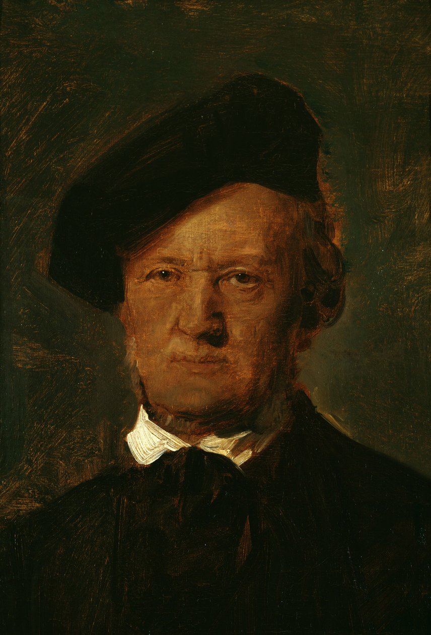 Richard Wagner con il berretto da Franz von Lenbach