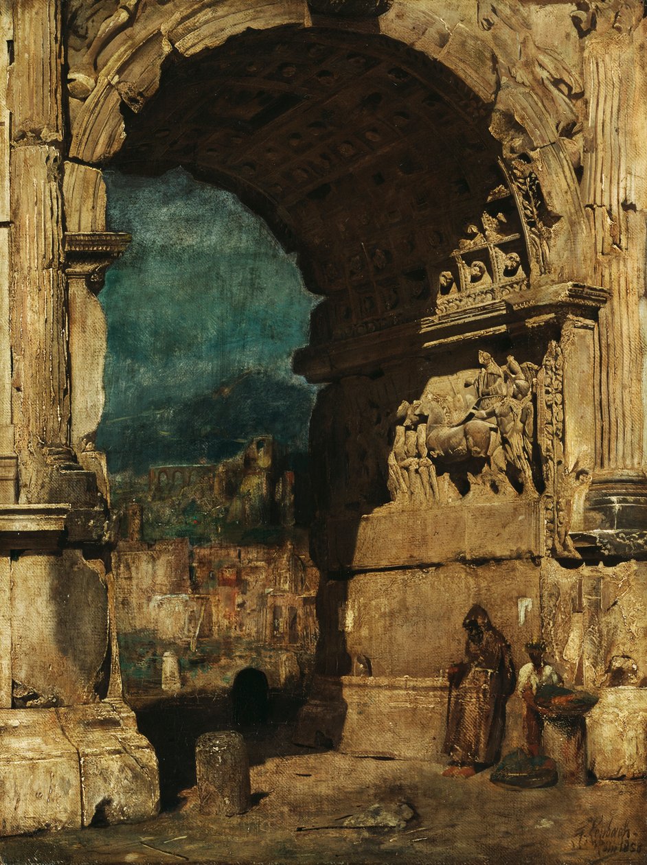 Studio sul dipinto “L’Arco di Tito a Roma” da Franz von Lenbach