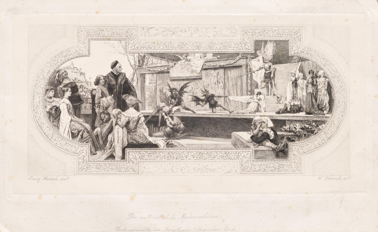 Il palcoscenico del mistero medievale da Franz von Matsch