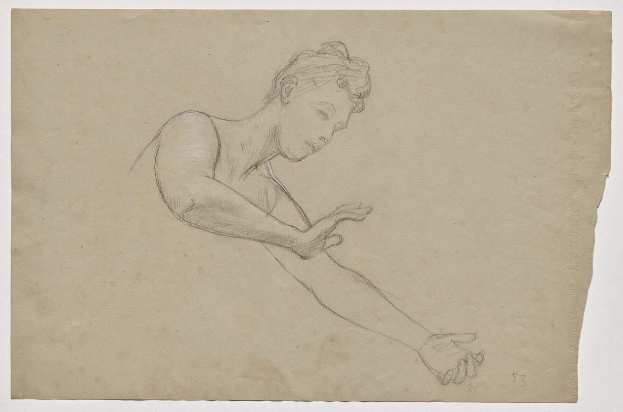 Studio di figure per il dipinto della facoltà "Teologia" da Franz von Matsch
