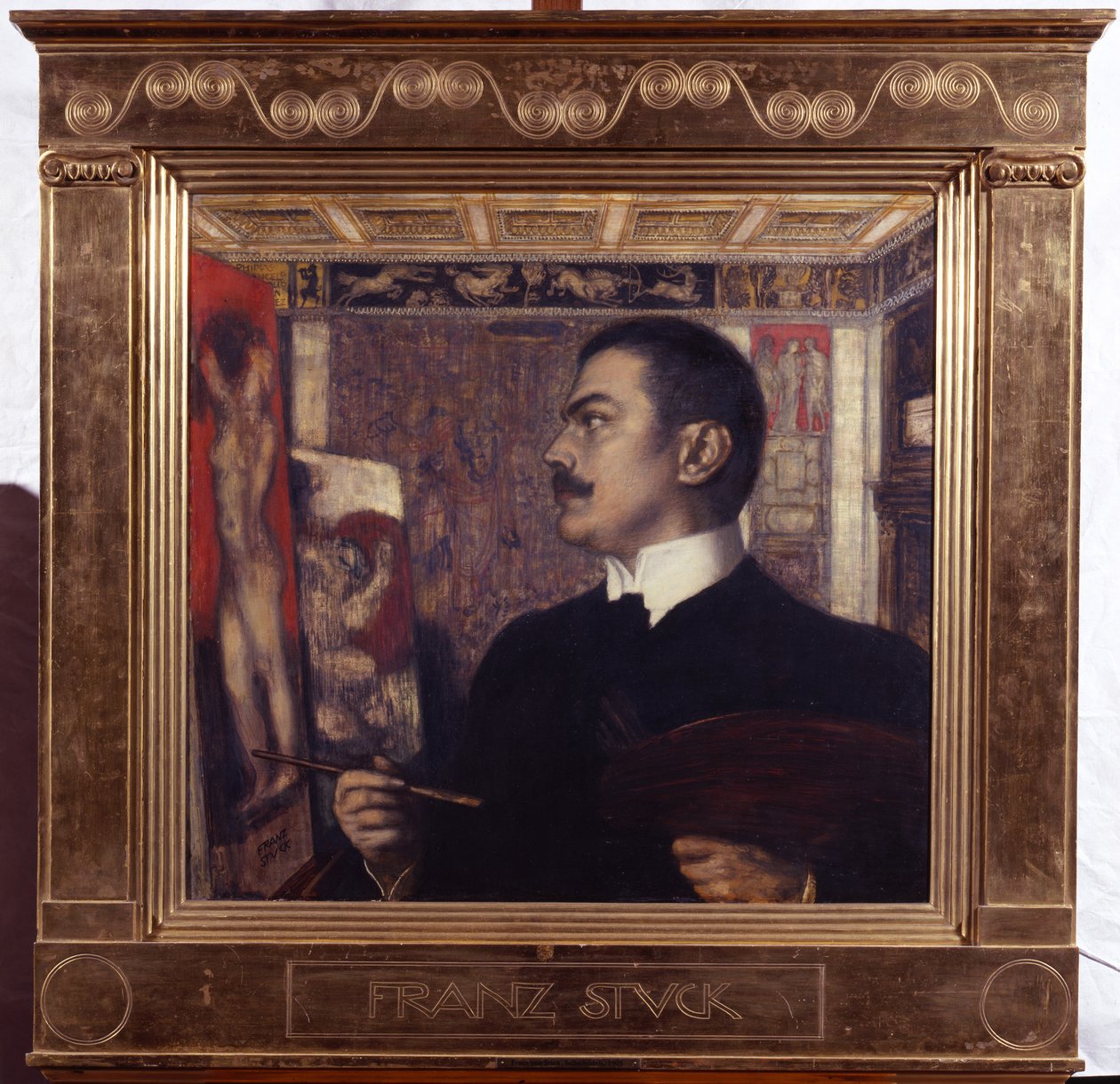Autoritratto al cavalletto da Franz von Stuck