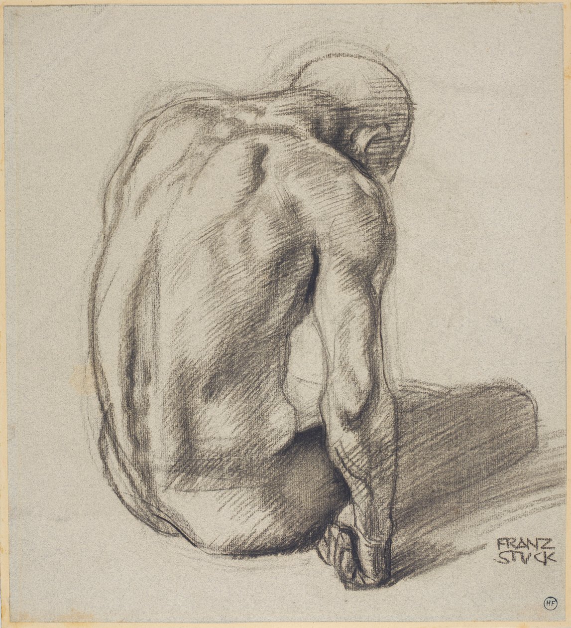 Uomo seduto da Franz von Stuck