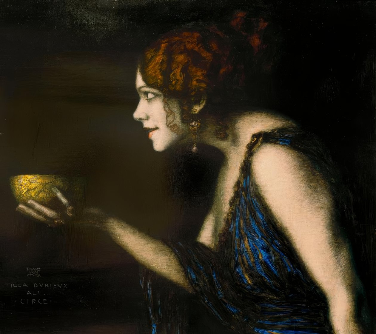Tilla Durieux come Circe / F. v. Stuck da Franz von Stuck