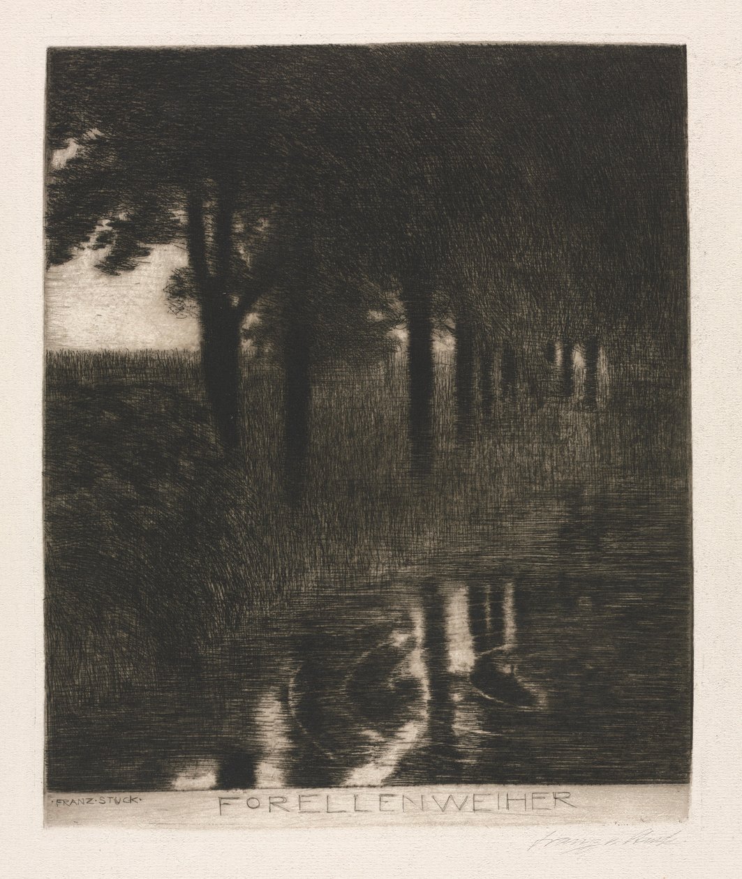 Stagno delle trote da Franz von Stuck