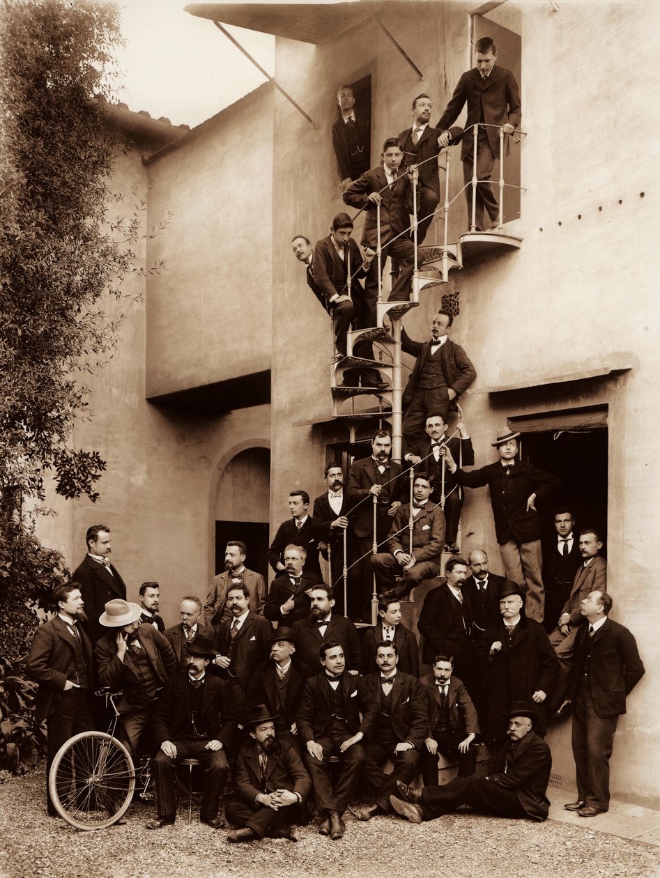 Ritratto dei dipendenti dello stabilimento fotografico dei Fratelli Alinari, a Firenze, 1899 da Fratelli Alinari Fratelli Alinari