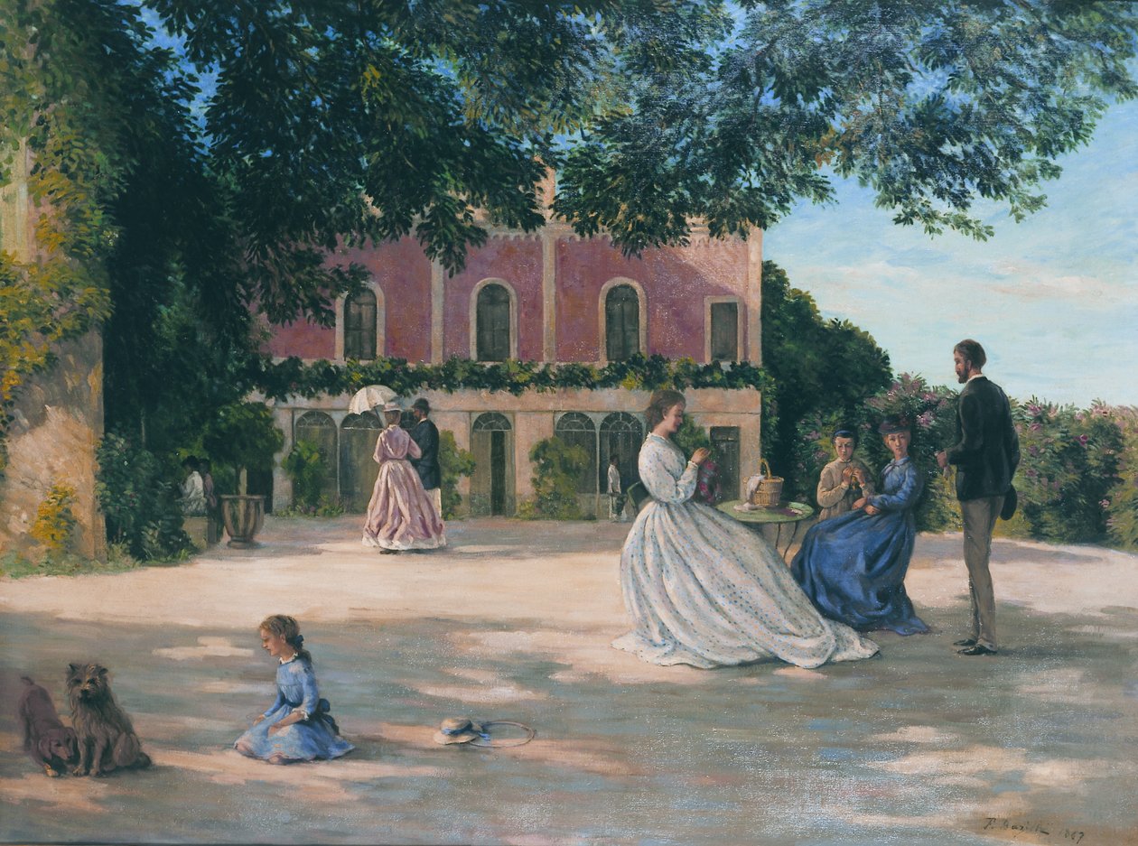 Francese: La Terrasse de Méric da Frédéric Bazille