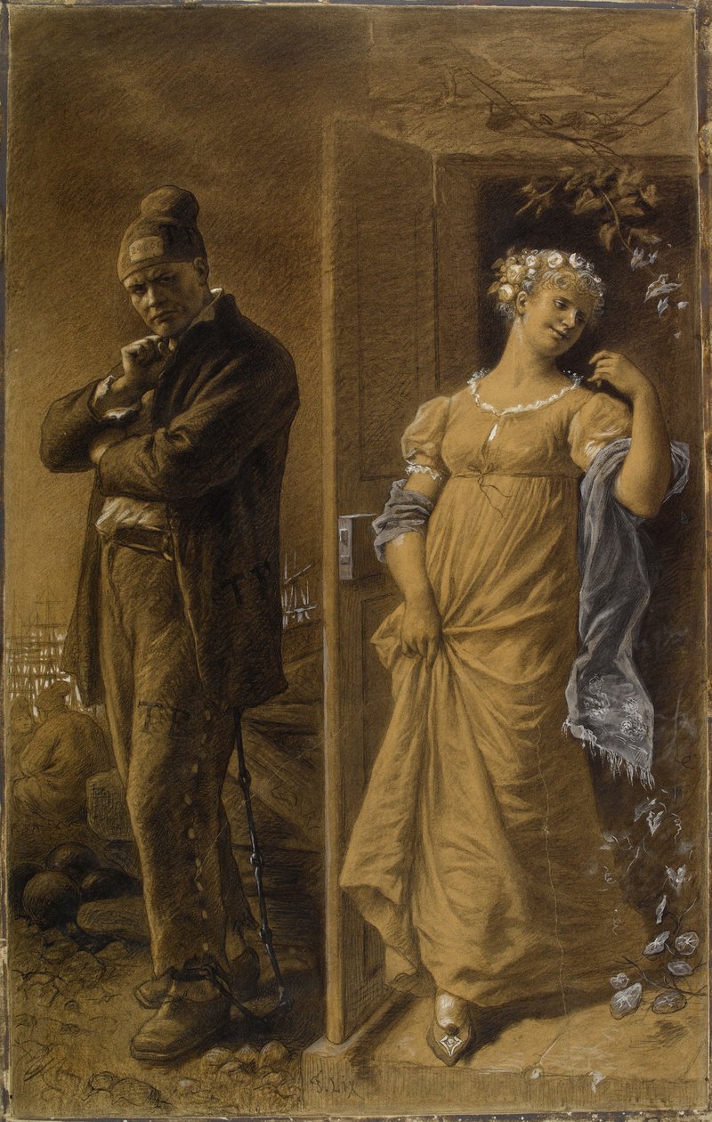 Frédéric Lix - Il galeotto e la prostituta (ritagliato) da Frederic Theodore Lix