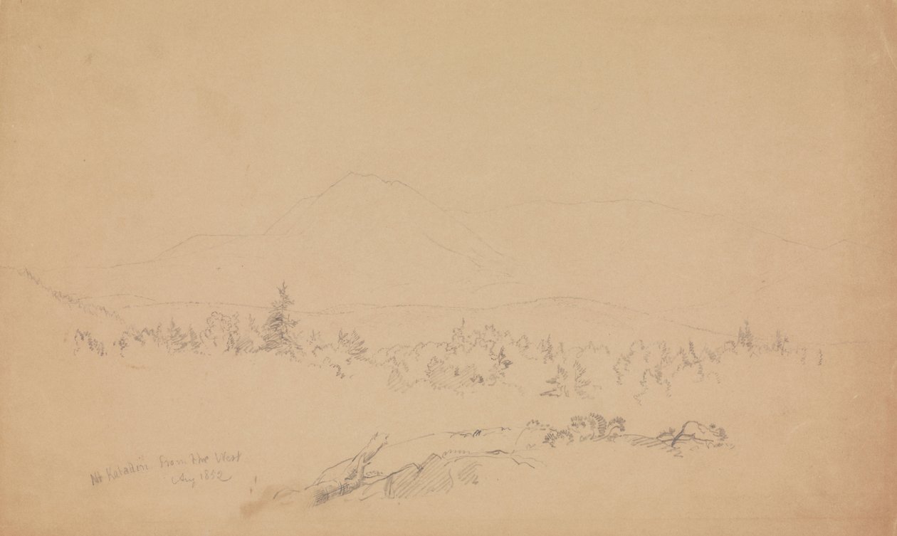 Monte Katahdin visto da ovest da Frederic Edwin Church