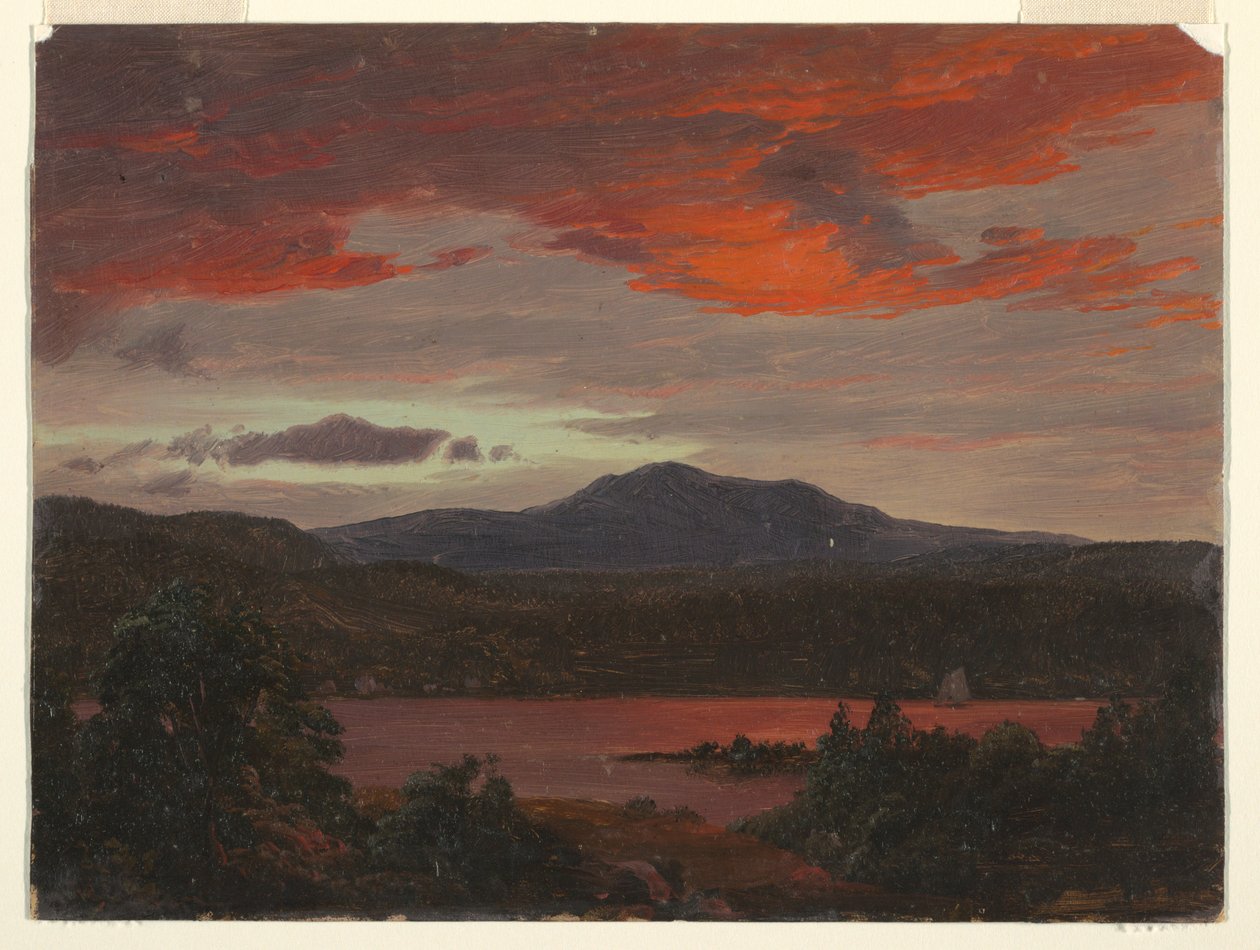 Monte Katahdin dal Lago Katahdin da Frederic Edwin Church