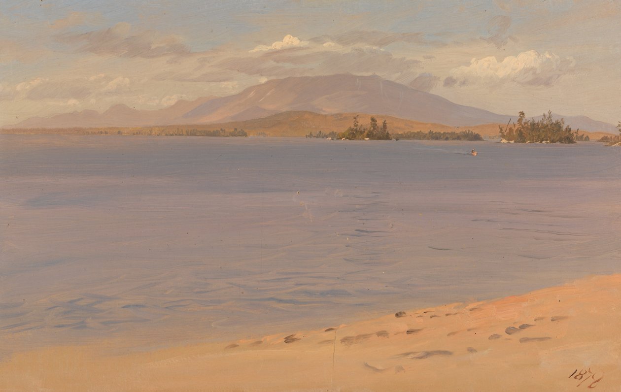 Monte Katahdin dal lago Millinocket da Frederic Edwin Church