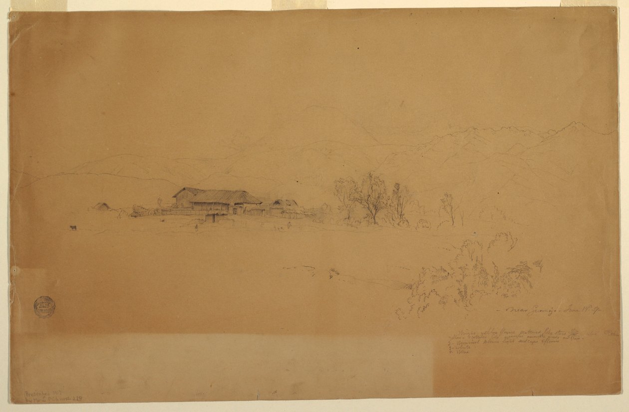 Vicino a Guanojo, Ecuador da Frederic Edwin Church