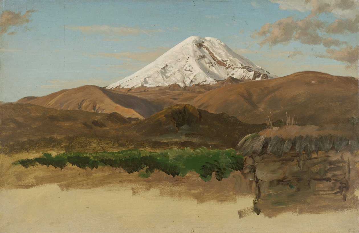 Studio del Monte Chimborazo, Ecuador da Frederic Edwin Church
