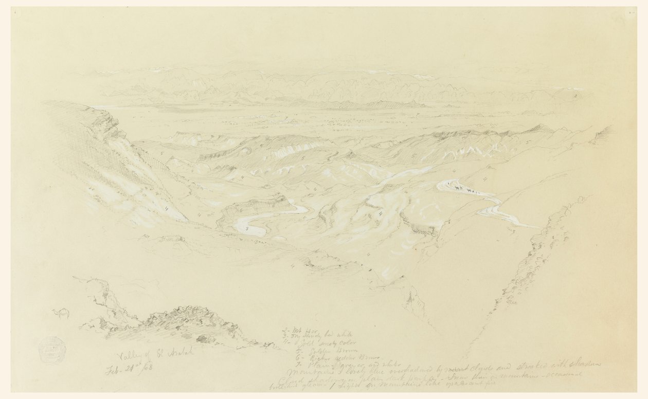 Valle di El Arabah da Frederic Edwin Church