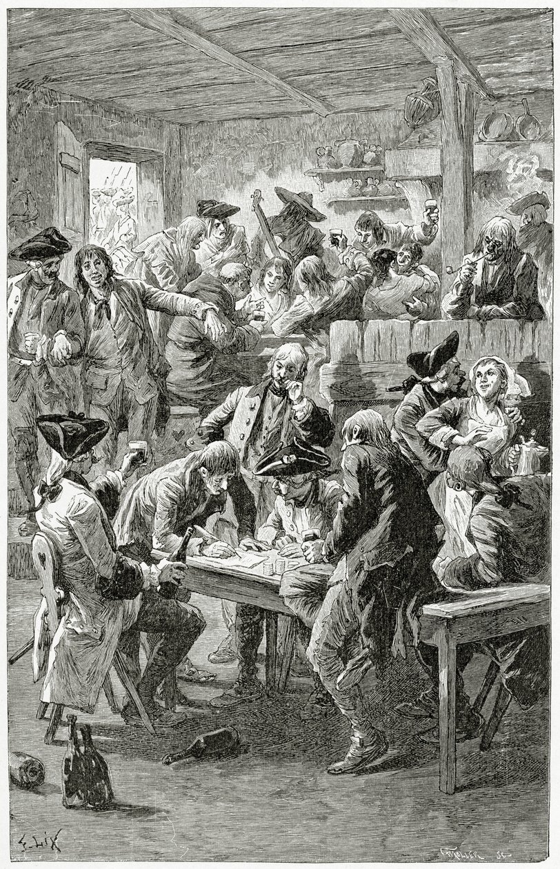 Quai de la Ferraille, XIX secolo da Frederic Theodore Lix