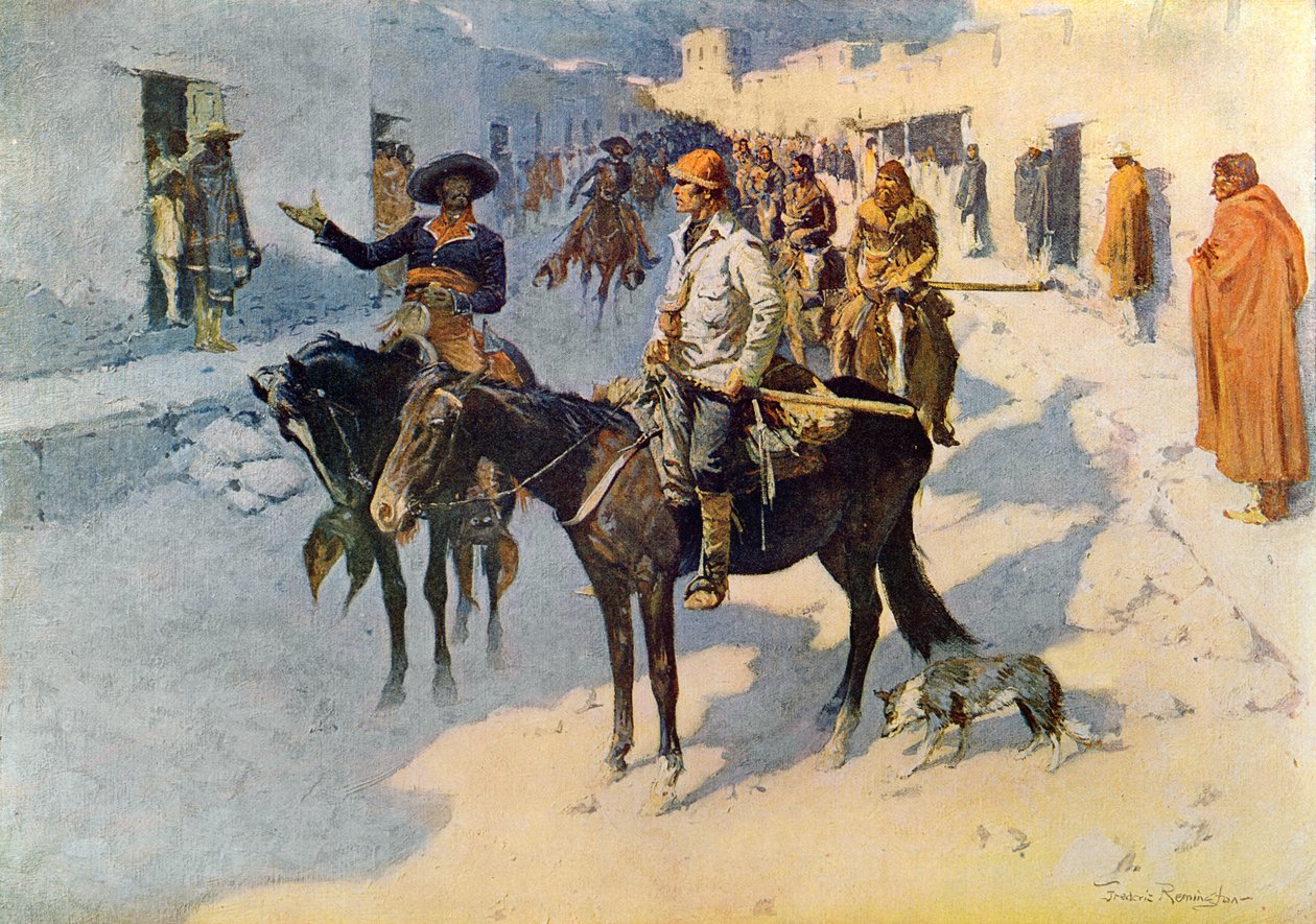 Zebulon Pike entra a Santa Fe, illustrazione pubblicata in 
