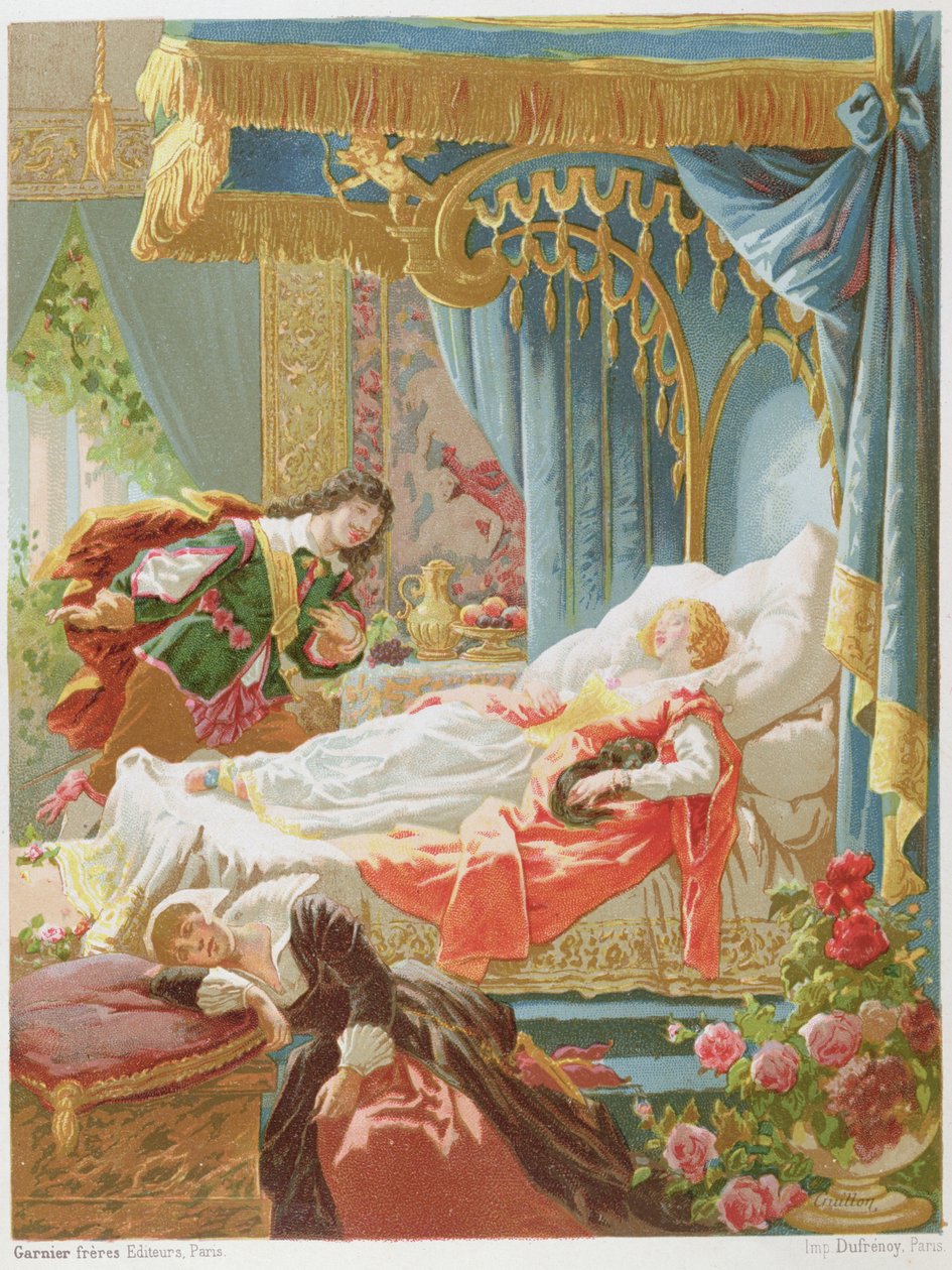 La Bella Addormentata e il Principe Azzurro, illustrazione da un