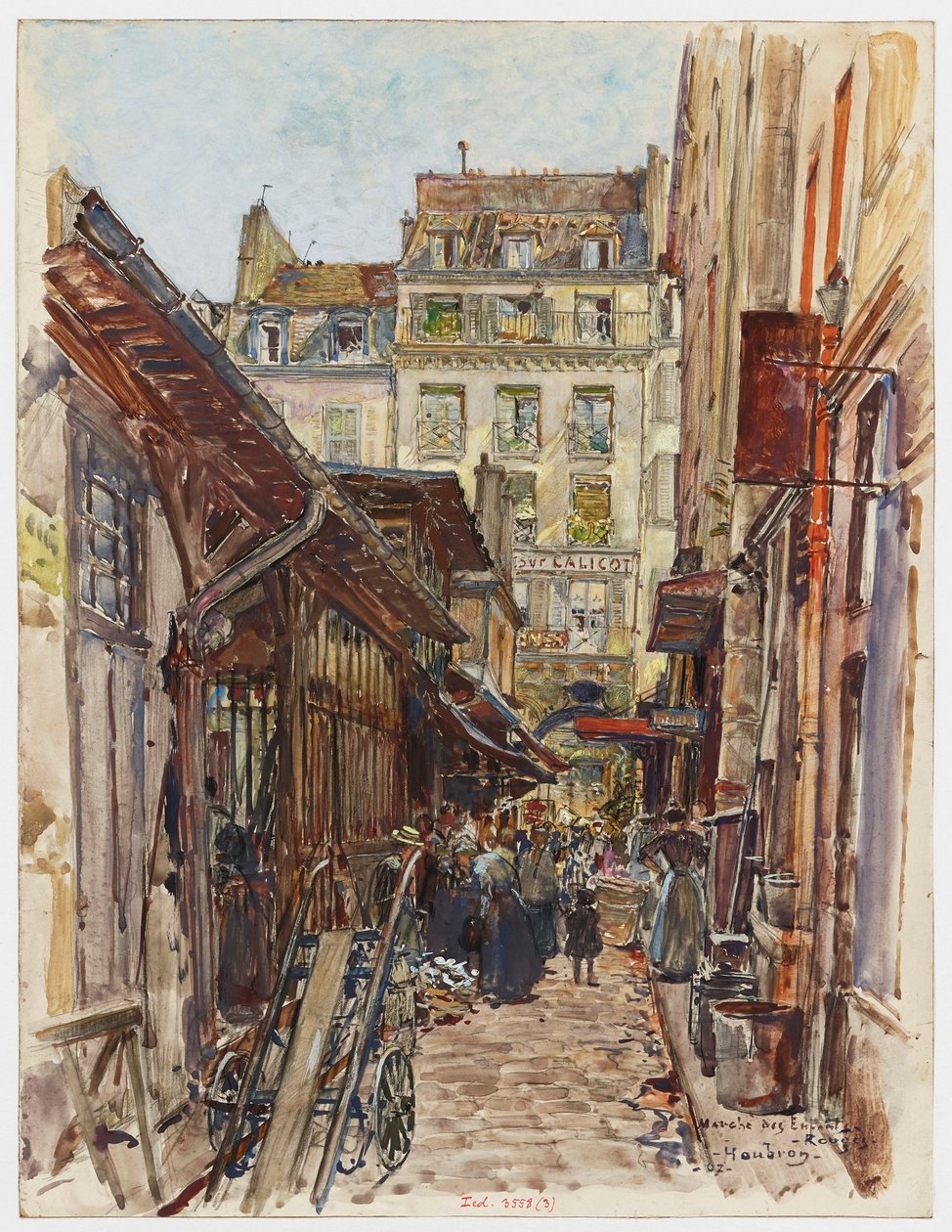 Interno del Mercato degli Enfants-Rouges da Frederic Anatole Houbron