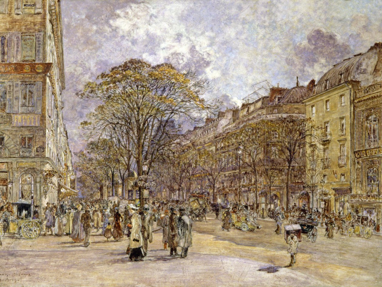 Il boulevard degli Italiani, Parigi da Frederic Anatole Houbron