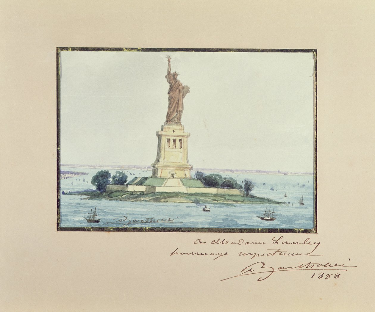 Statua della Libertà, Isola di Beldoe, New York City, 1888 da Frederic Auguste Bartholdi