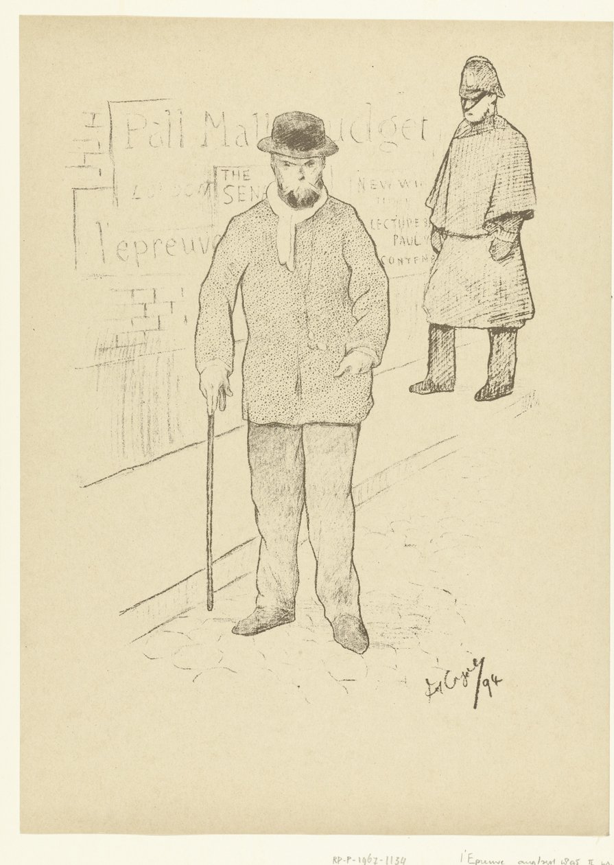 Ritratto del poeta Paul Verlaine a Londra (serie L