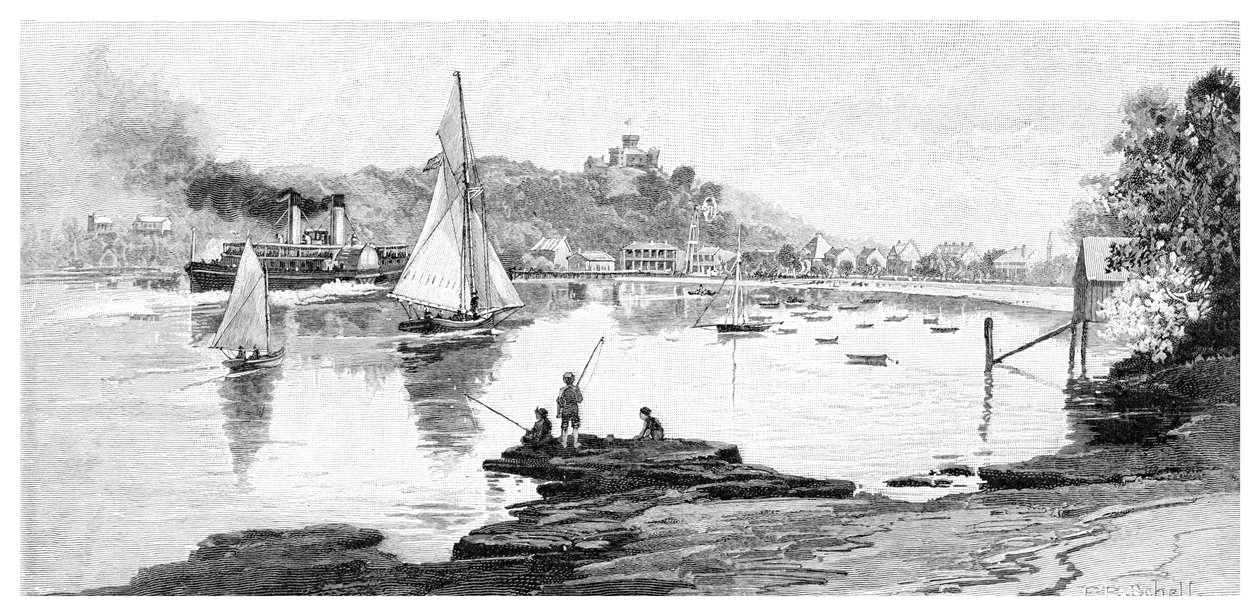 Spiaggia di Manly, Sydney, Nuovo Galles del Sud, Australia, 1886 da Frederic B. Schell