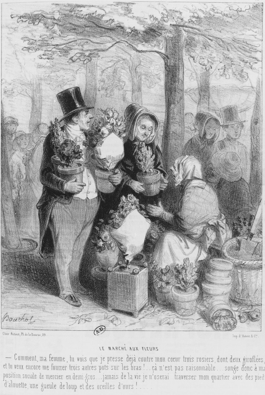 Il mercato dei fiori da Frederic Bouchot