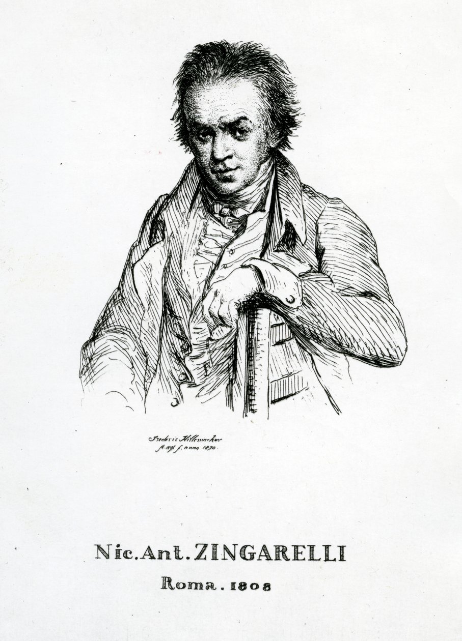 Niccolo Antonio Zingarelli, 1870 da Frederic Desire Hillemacher