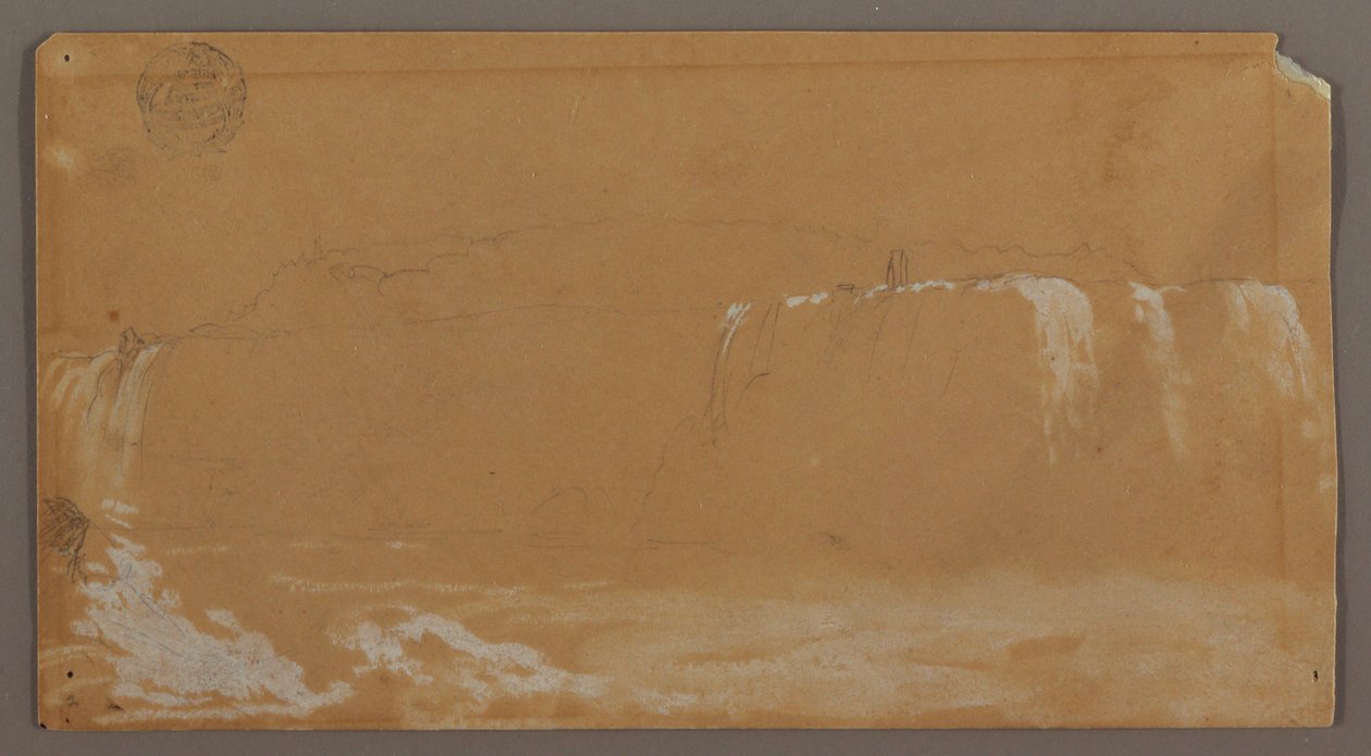 Cascate americane, Goat Island e parte delle Horseshoe Falls, viste dalla riva canadese del fiume Niagara da Frederic Edwin Church