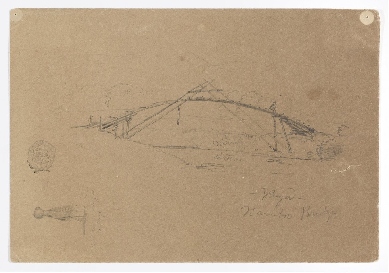 Ponte di bambù a Buga, Colombia e Ragazza che porta un vaso, Cartago, Colombia da Frederic Edwin Church