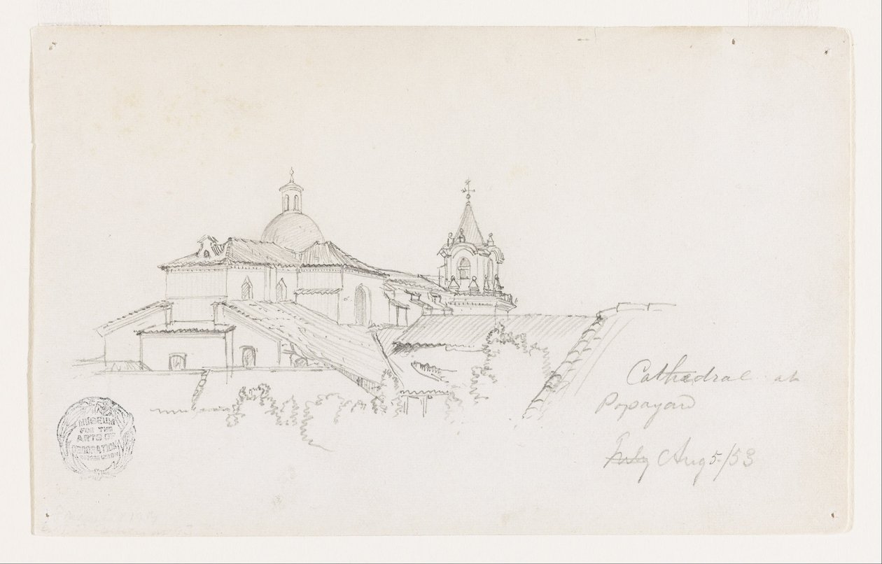Cattedrale di Popayan, Colombia da Frederic Edwin Church