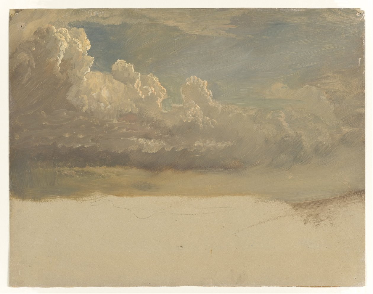 Studio sul cloud da Frederic Edwin Church