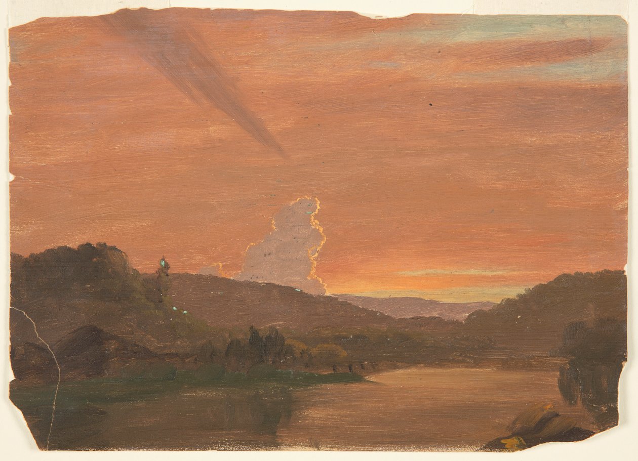 Studio di nuvole al tramonto da Frederic Edwin Church