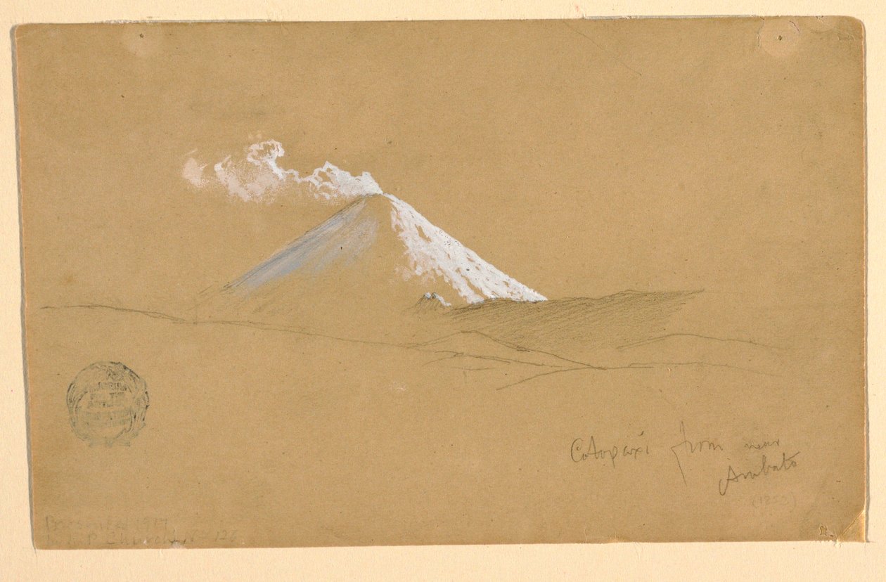 Cotopaxi da vicino Ambato, Ecuador da Frederic Edwin Church