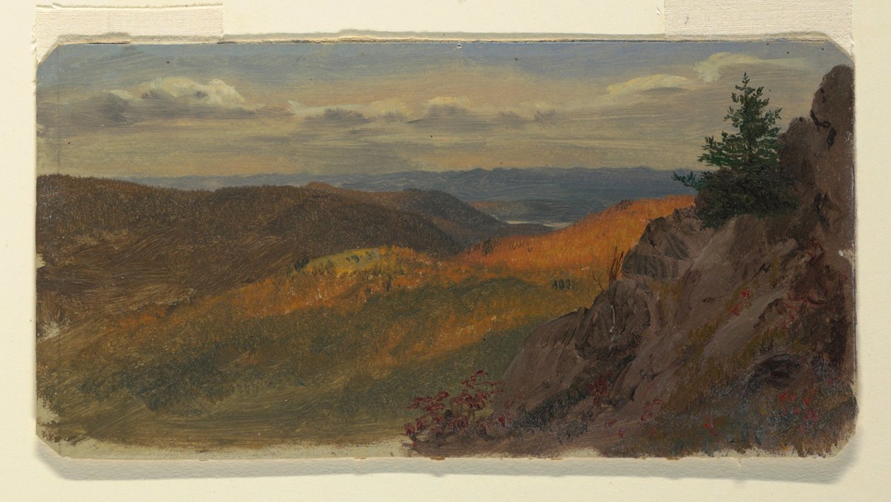 Disegno, Paesaggio autunnale nel New England, 1865 da Frederic Edwin Church