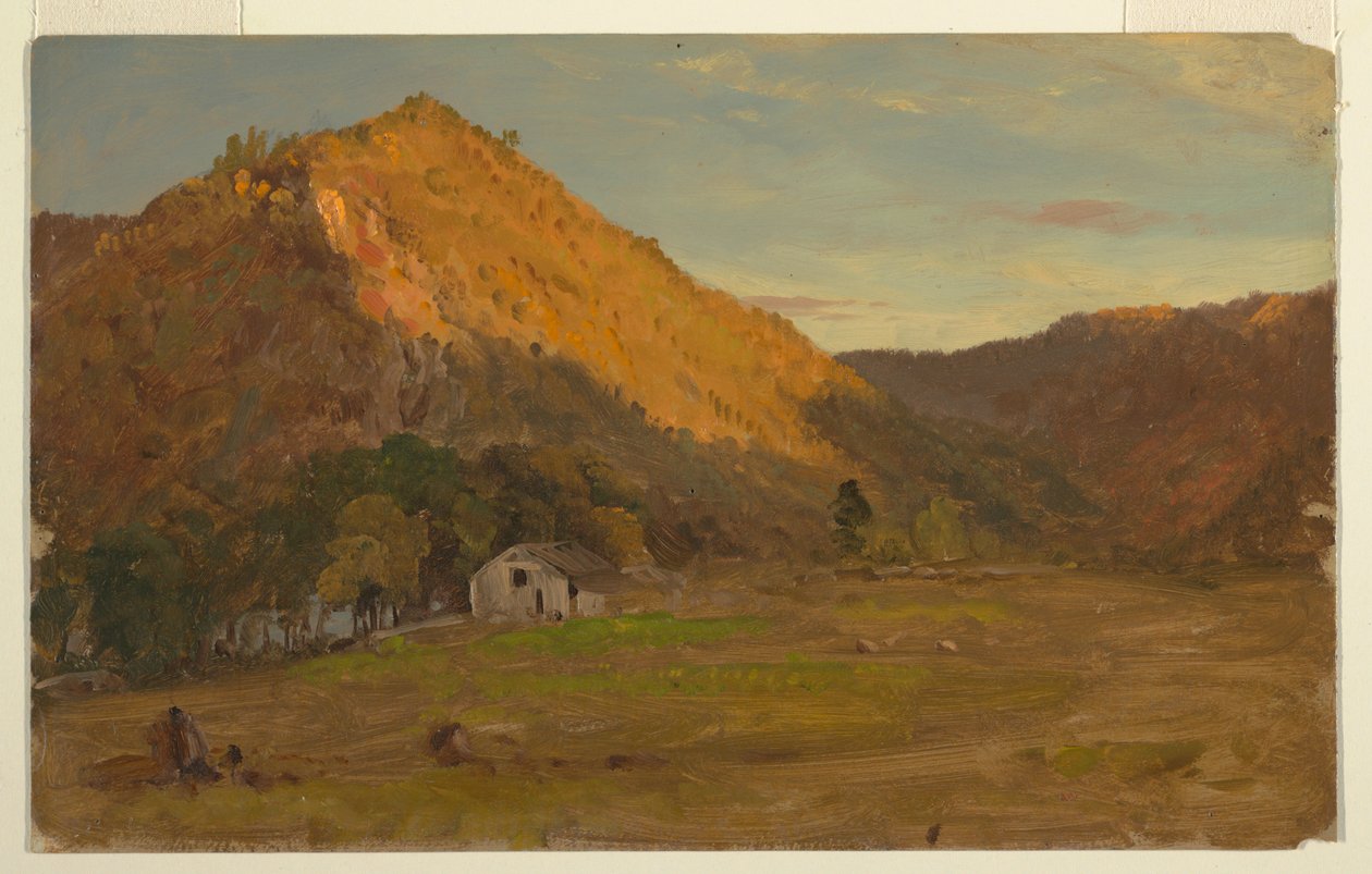 Disegno, Paesaggio autunnale (Carolina del Nord), 1865-70 da Frederic Edwin Church