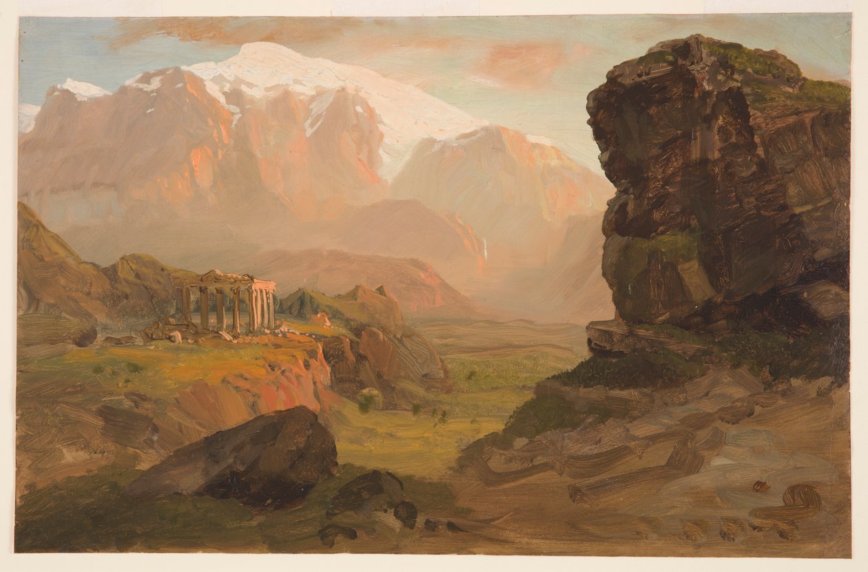 Disegno, Fantasia del Bashan, aprile 1869 da Frederic Edwin Church