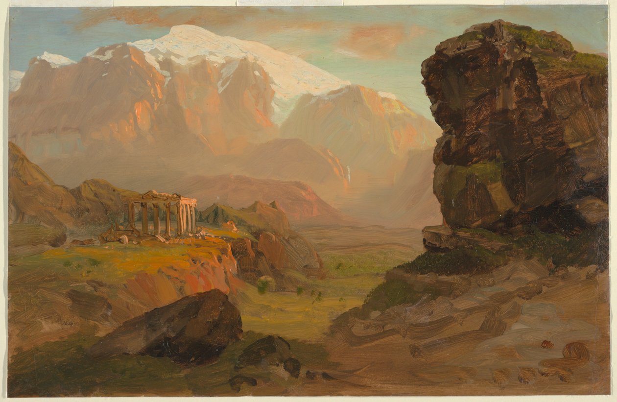 Disegno, Fantasia del Bashan, aprile 1869 da Frederic Edwin Church