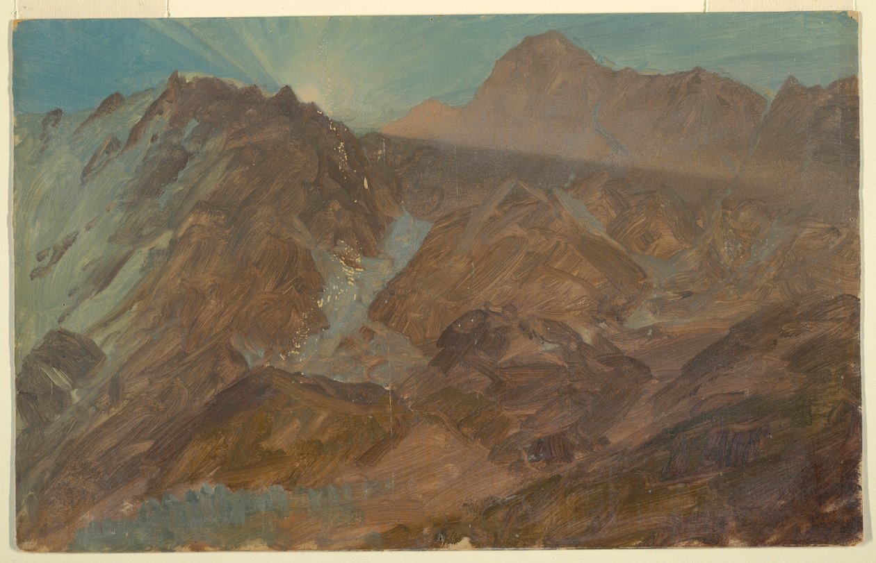 Disegno, Alpi Bernesi, Svizzera, agosto 1868 da Frederic Edwin Church