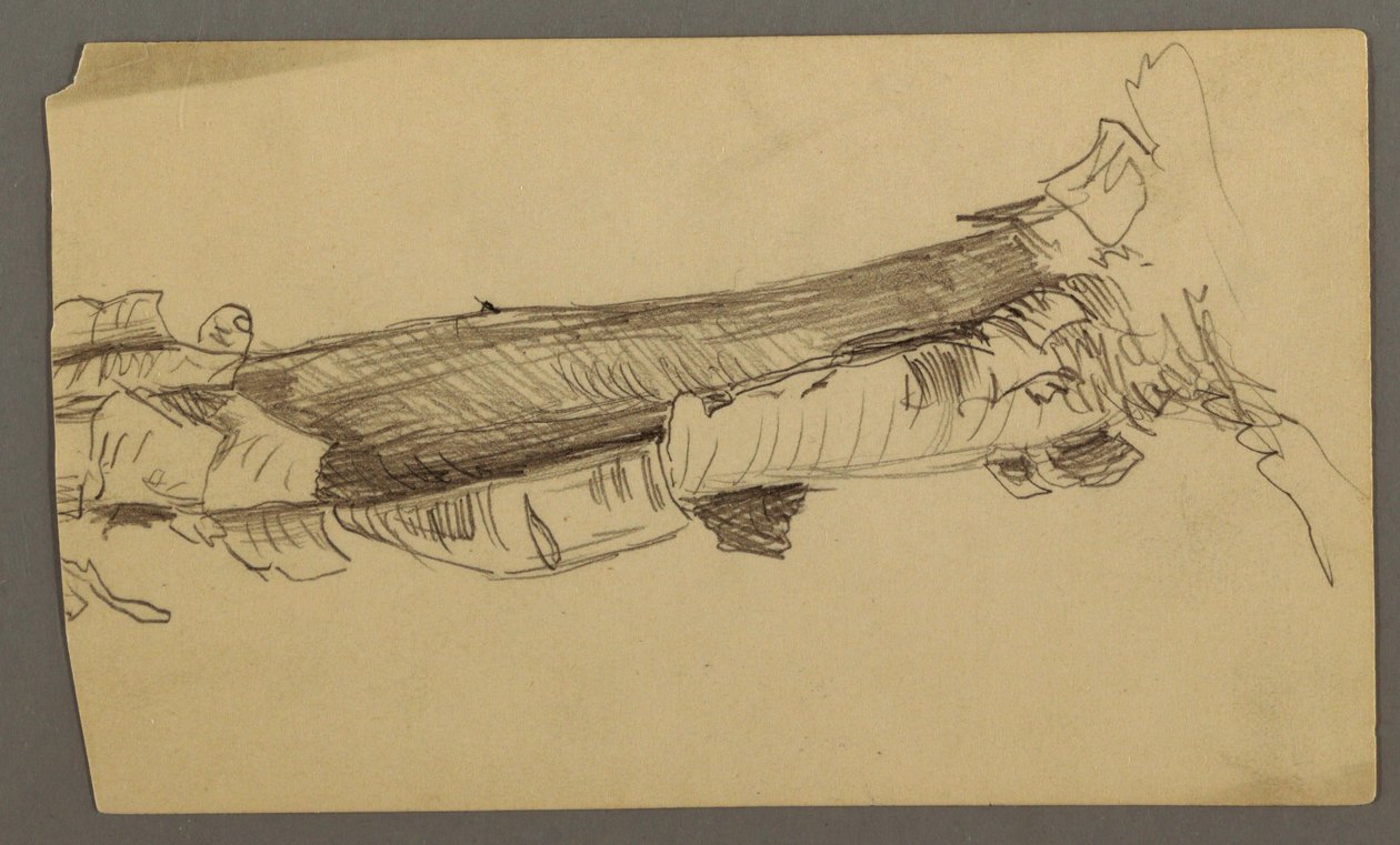 Disegno, sezione inferiore di un tronco d