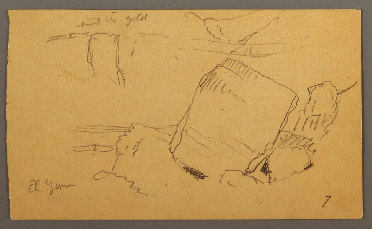 Disegno, massi, febbraio forse 1868 da Frederic Edwin Church