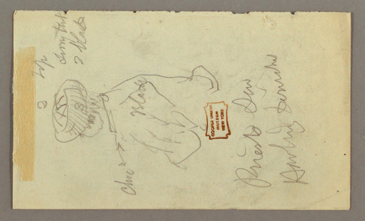 Disegno, Ragazzo con turbante, forse 1868 da Frederic Edwin Church