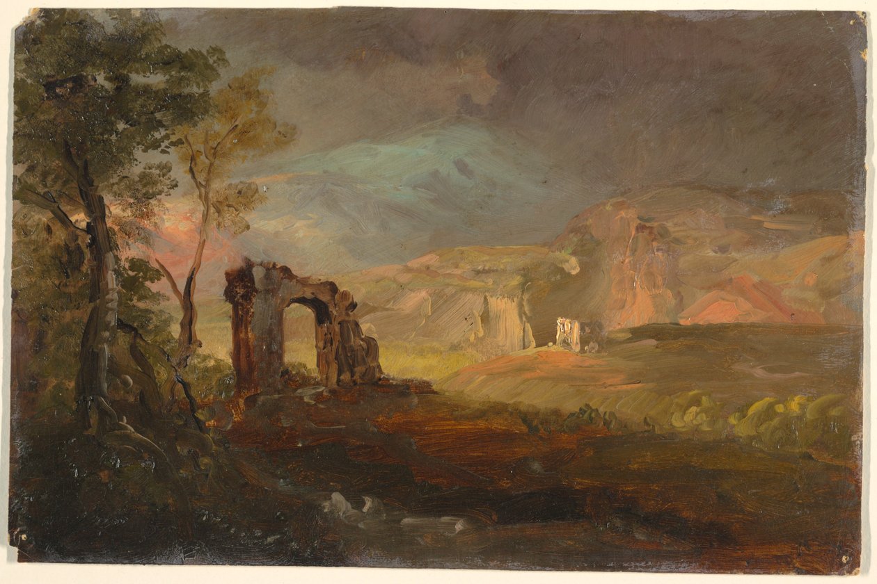 Disegno, Fantasia di Campagna, probabilmente 1868-69 da Frederic Edwin Church