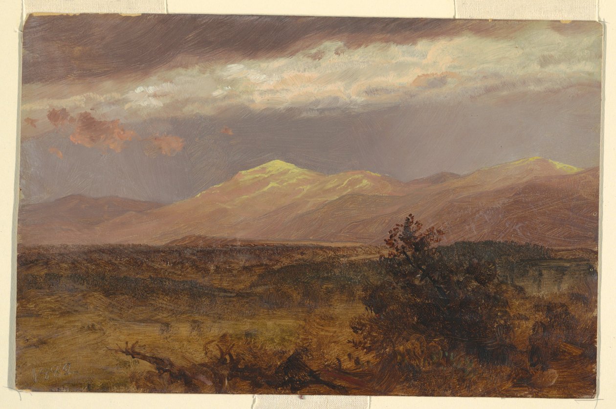 Disegno, Catskills al tramonto, 1882 da Frederic Edwin Church