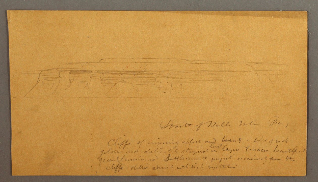 Disegno, scogliere, forse 1859 da Frederic Edwin Church