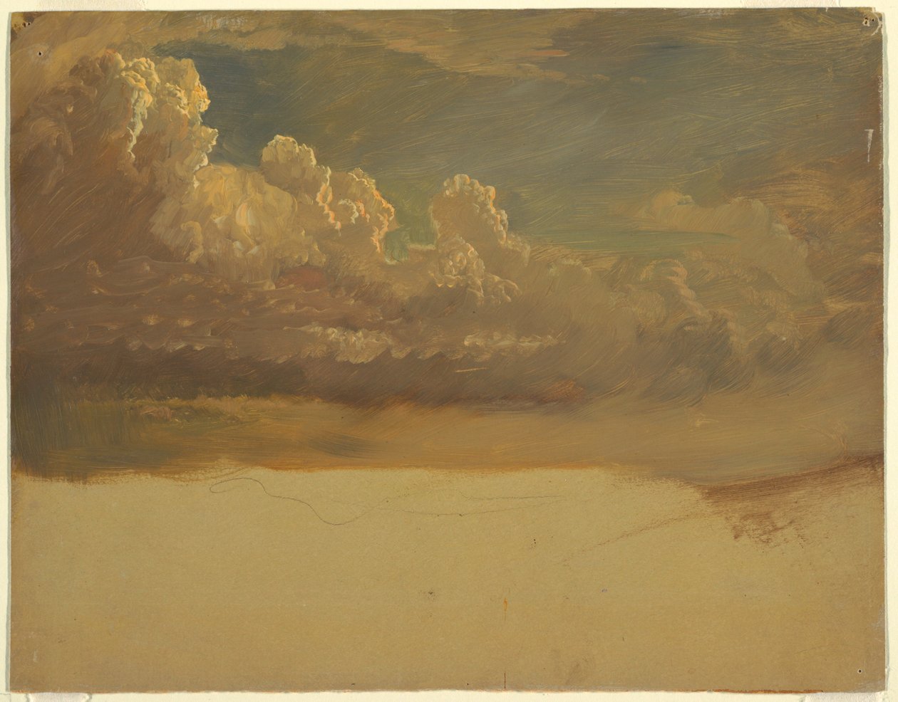 Disegno, Studio di nuvola, marzo 1871 da Frederic Edwin Church