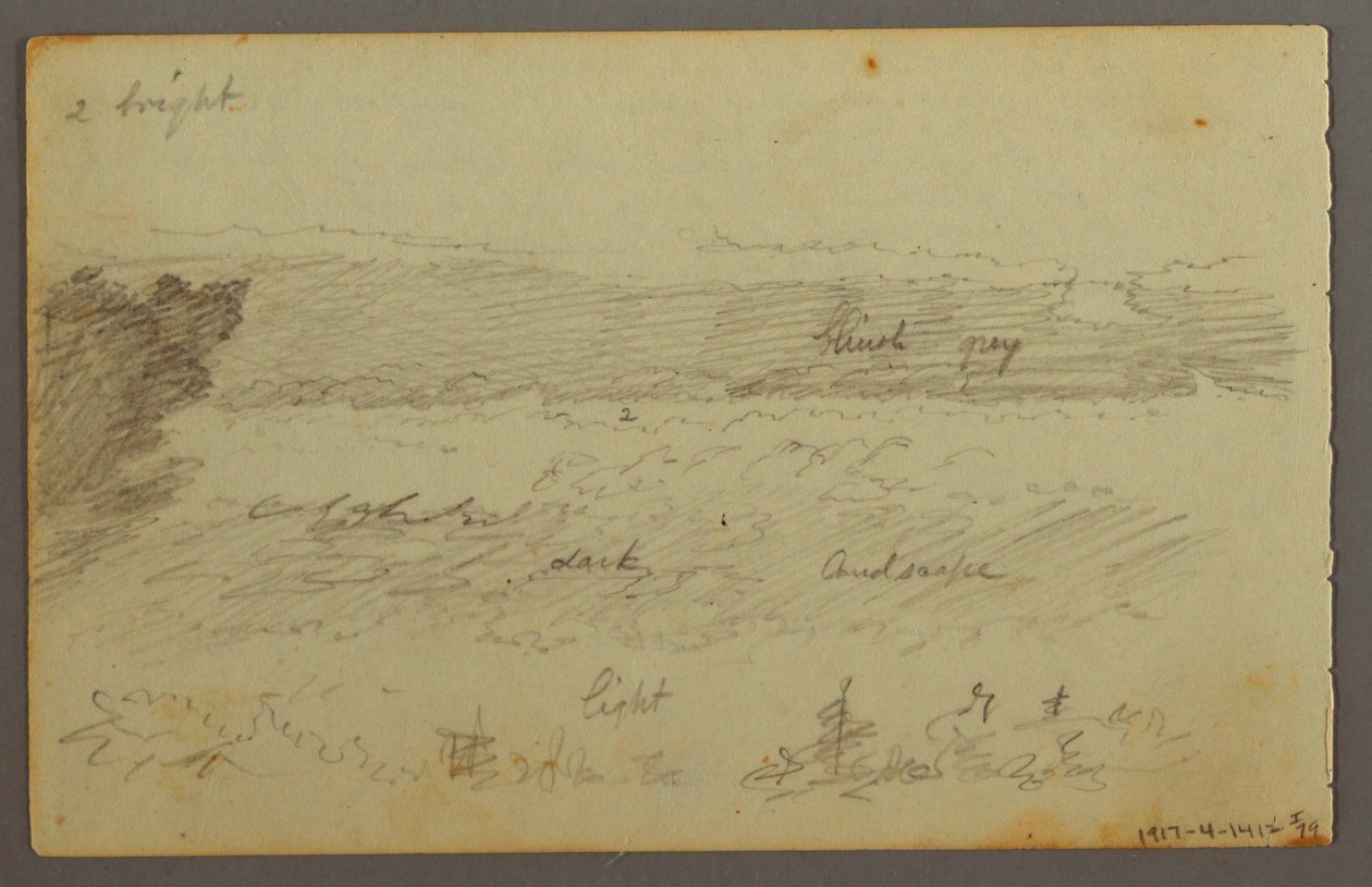 Disegno, Studi sulle nuvole, forse 1844 da Frederic Edwin Church