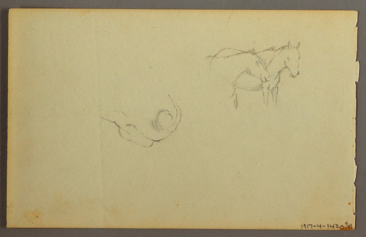 Disegno, Studio di nuvola, 1844 da Frederic Edwin Church