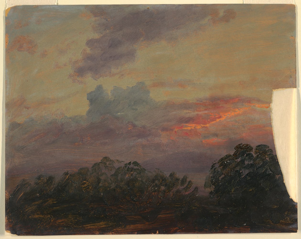 Disegno, Studio di nuvola, 1860-70 da Frederic Edwin Church