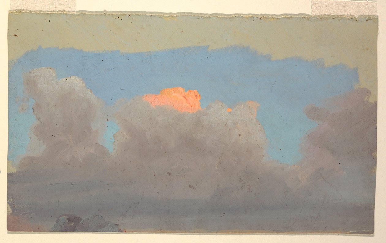 Disegno, Studio di nuvola, 1860-70 da Frederic Edwin Church