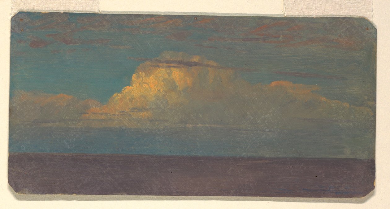 Disegno, Studio di nuvola, 1870-80 da Frederic Edwin Church
